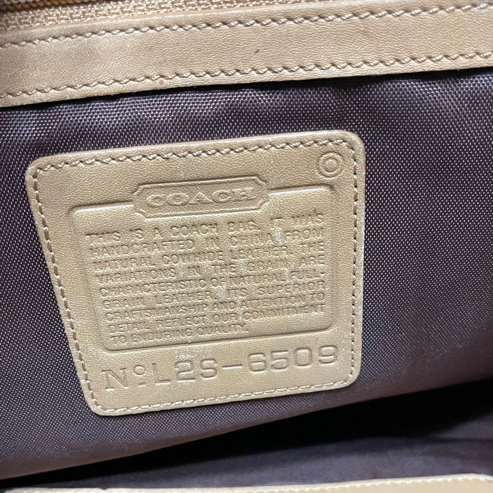 Coach 6509 Vintage Tote Shoulder Bag Leather Brown Gold Hardware - Picture 4 of 9